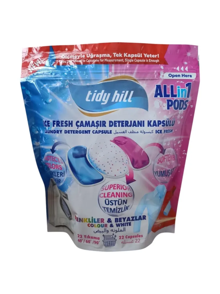TidyHill All-in-1 Laundry Detergent Pods – Ice Fresh | Wholesale & Private Label