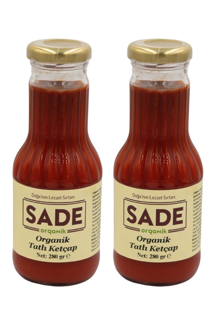 Sade Organic Sweet Ketchup 280 g 2-Pack