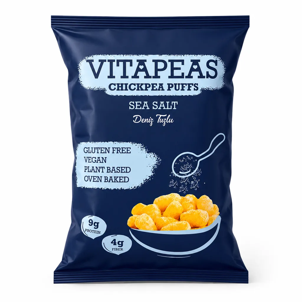 Vitapeas Sea Salt Chickpea Crisps - Healthy Snack
